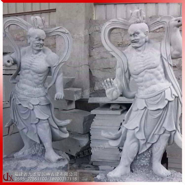 石雕哼哈二將加工廠家