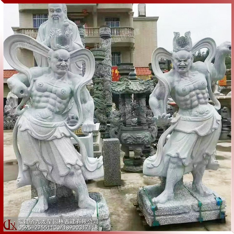 哼哈二將雕塑 石雕哼哈二將加工定做 造型逼真