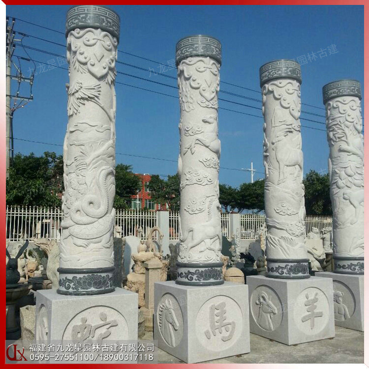 福建圓柱石雕圖片