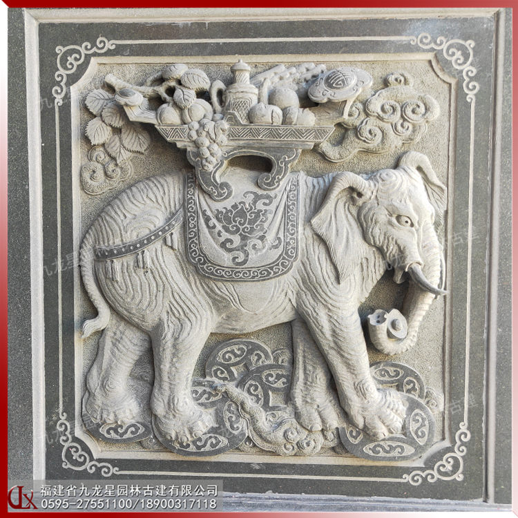 祠堂外裝浮雕圖片